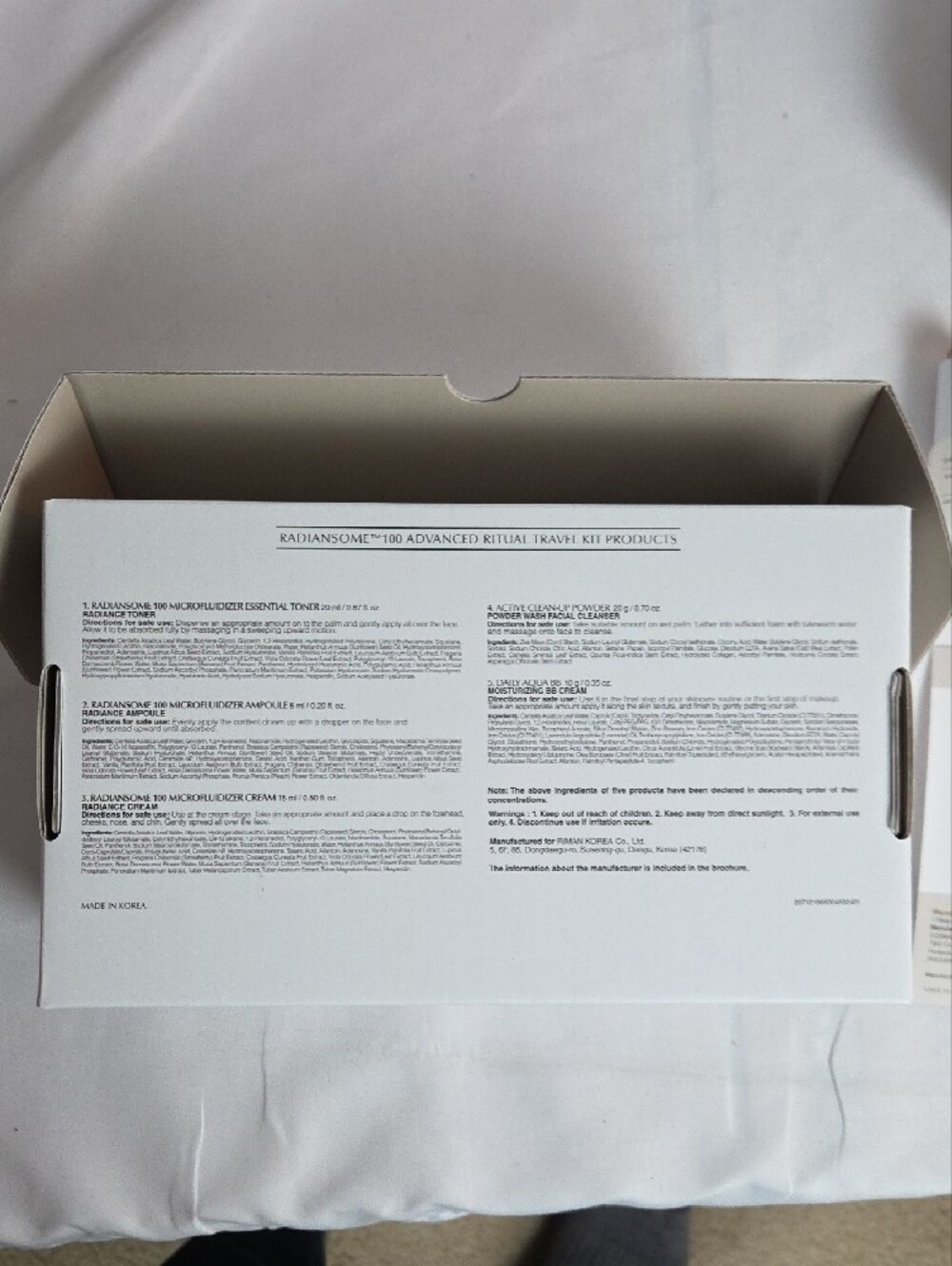 Radiansome 100 Ritual Travel Kit - White - Picture 7 of 13